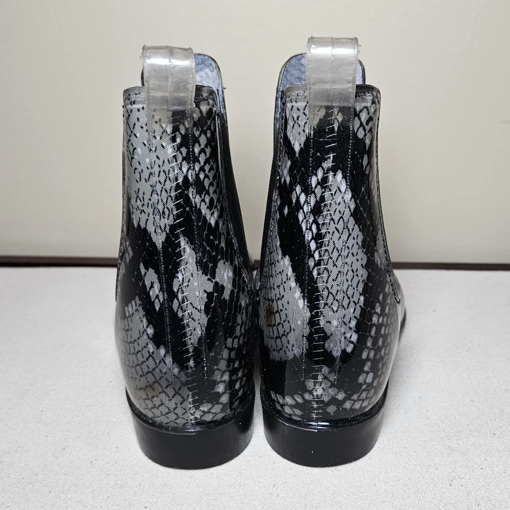 A New Day Snake Print Chelsea Ankle Rain Boots | Women’s Size 6 - Picture 5 of 9